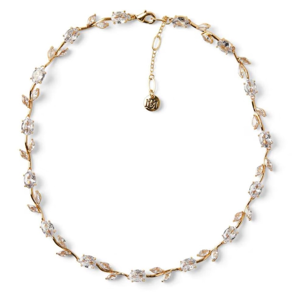 Badgley Mischka Casted Stone Vine Necklace NWT - Picture 2 of 3
